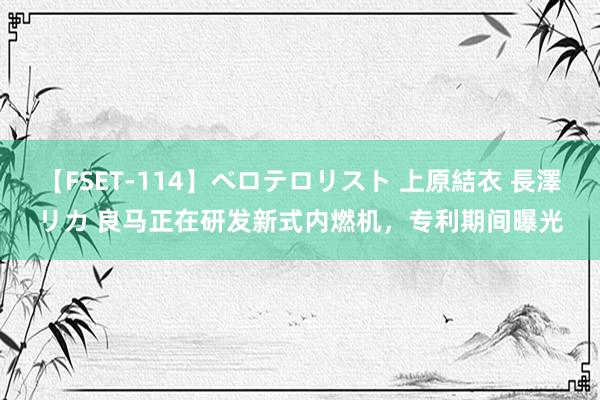 【FSET-114】ベロテロリスト 上原結衣 長澤リカ 良马正在研发新式内燃机，专利期间曝光