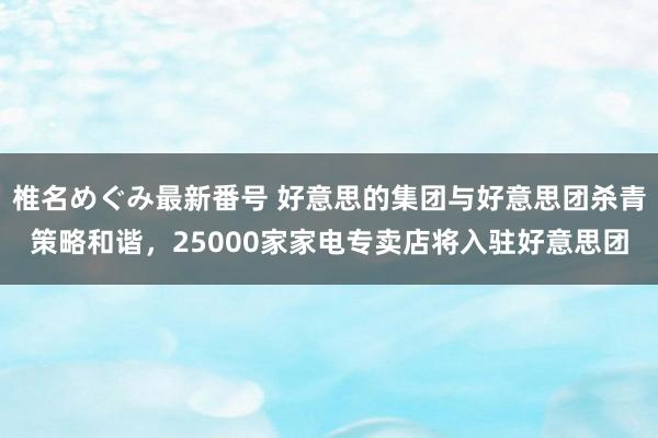 椎名めぐみ最新番号 好意思的集团与好意思团杀青策略和谐，25000家家电专卖店将入驻好意思团