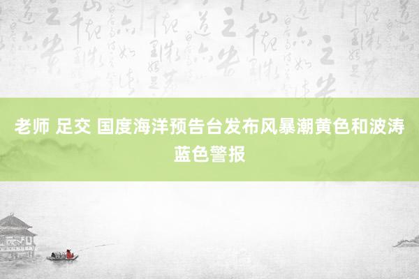 老师 足交 国度海洋预告台发布风暴潮黄色和波涛蓝色警报