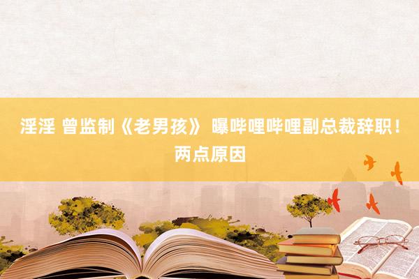 淫淫 曾监制《老男孩》 曝哔哩哔哩副总裁辞职！两点原因